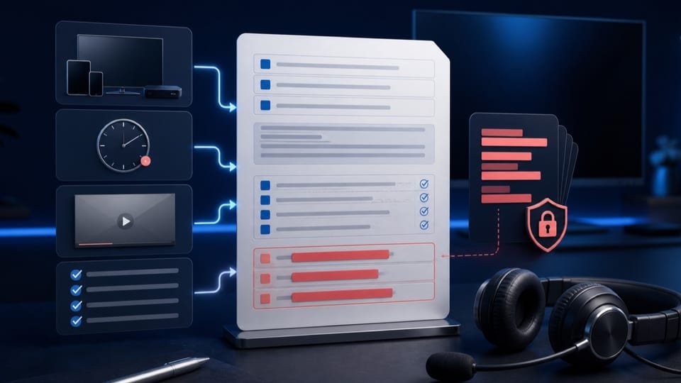 Contacter l’assistance TV avec un diagnostic reproductible — illustration du contexte d’utilisation